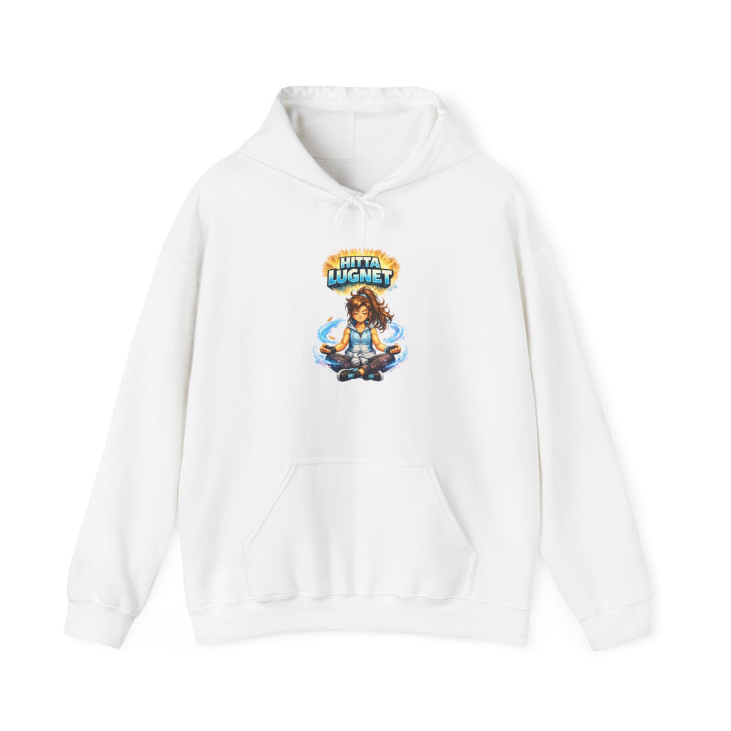Meditating Wizard Hoodie – "Shapingmind" Spiritual Graphic Sweatshirt