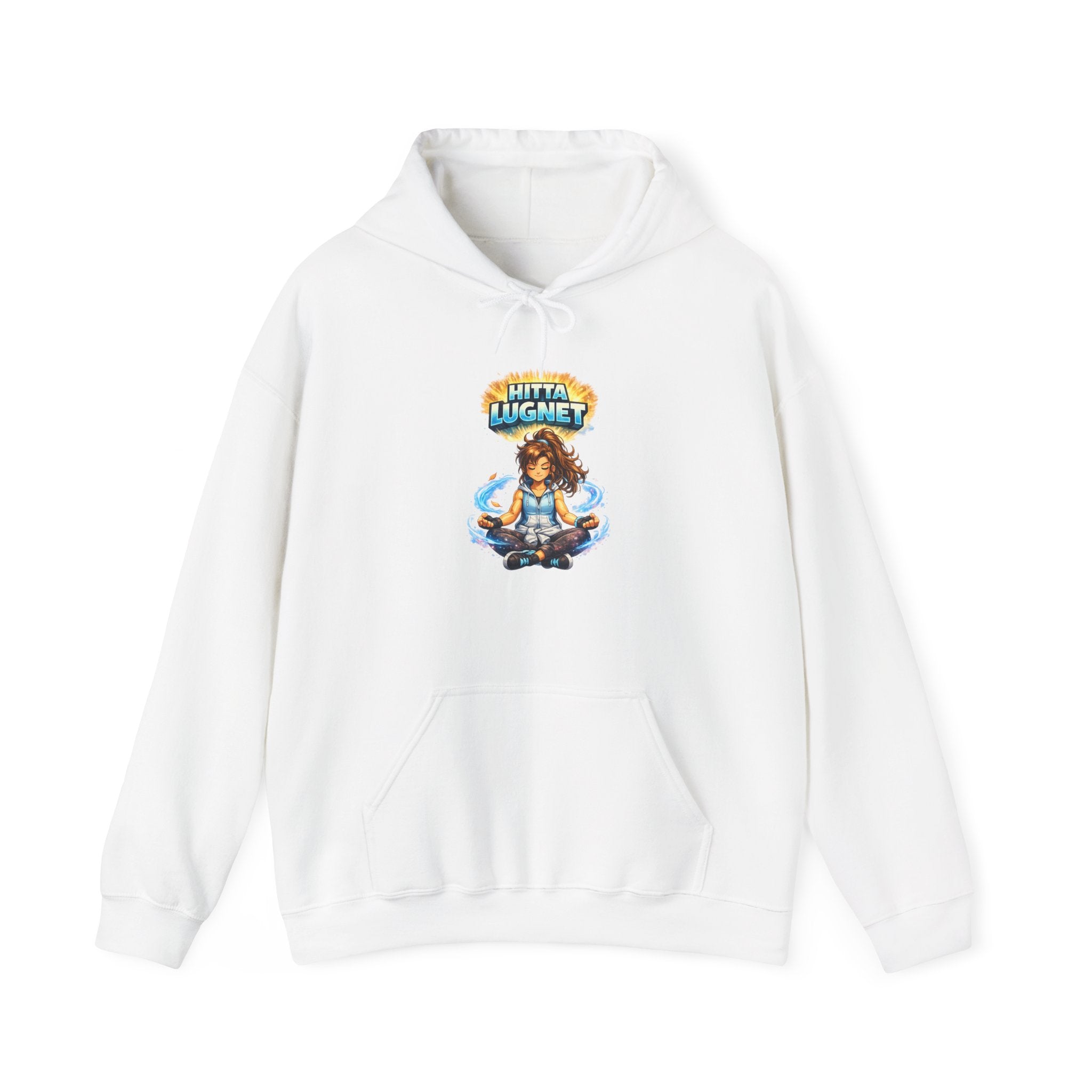 Meditating Wizard Hoodie – "Shapingmind" Spiritual Graphic Sweatshirt
