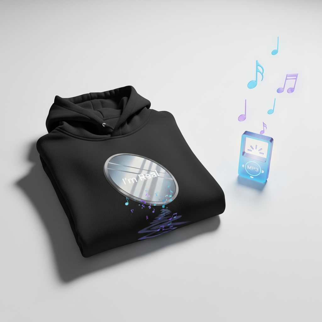 I'm Real Paket - MP3-låt + Svart Hoodie